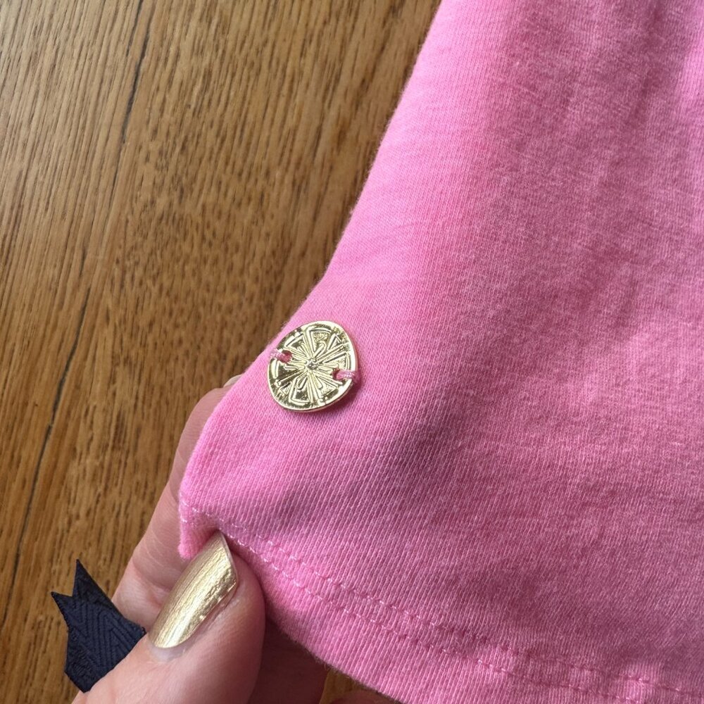 Lilly Pulitzer Alessa Ruffle Tank Top Pink Size Large - Picture 7 of 9